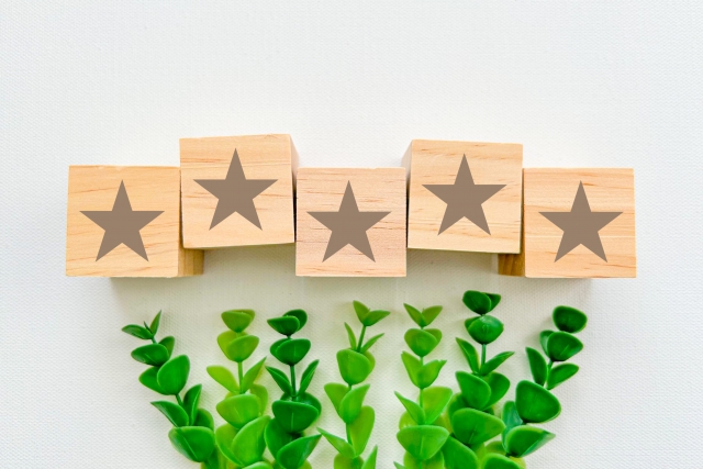 5つ星　口コミのイメージ